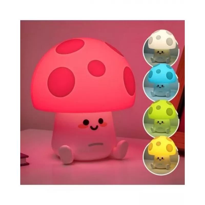Lampa stołowa Paladone Fun Guy Mushroom Light – nowatorska lampka nocna LED w kształcie grzyba