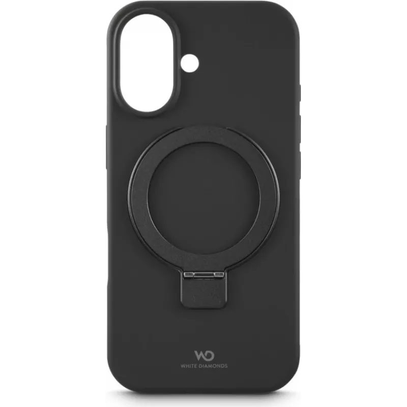 Etui ochronne Urban Stand marki biały diamonds do Apple iPhone 17 — czarne