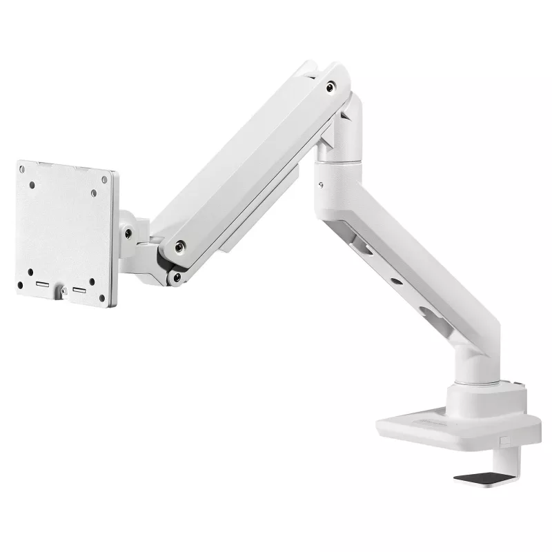 Ramię monitora SILVERSTONE SST-ARM14 regulowana wysokość uchwyt VESA do pojedynczego wyświetlacza, srebrny