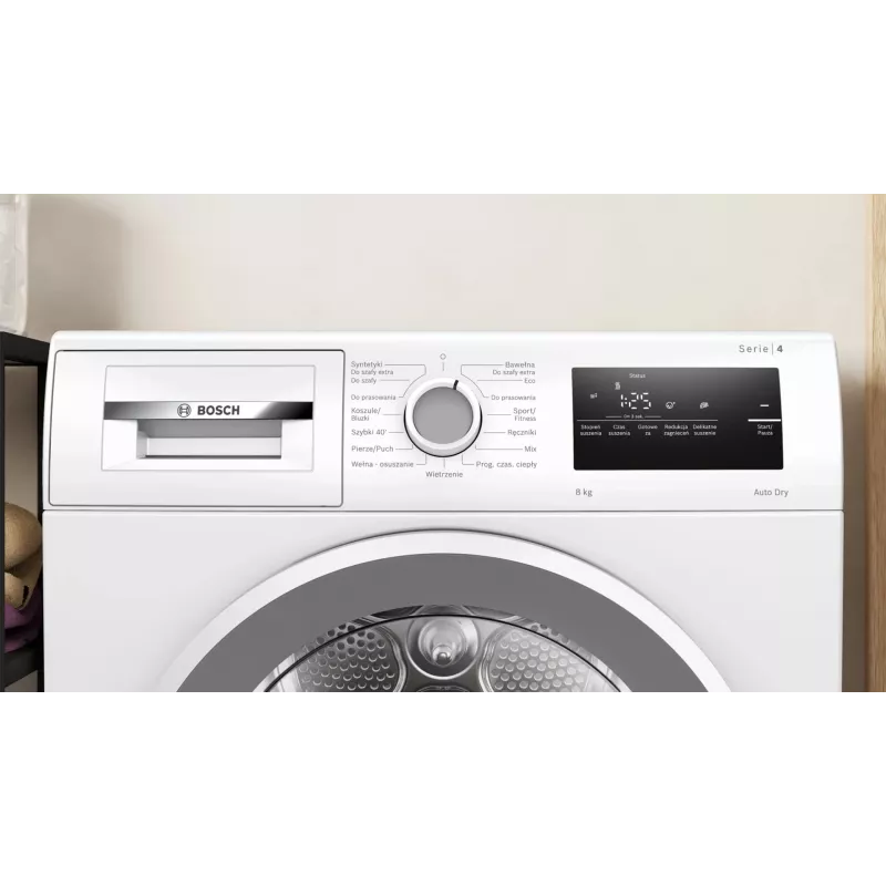 Bosch WTH86277PL Suszarka kondensacyjna z pompą ciepła 8 kg Biały