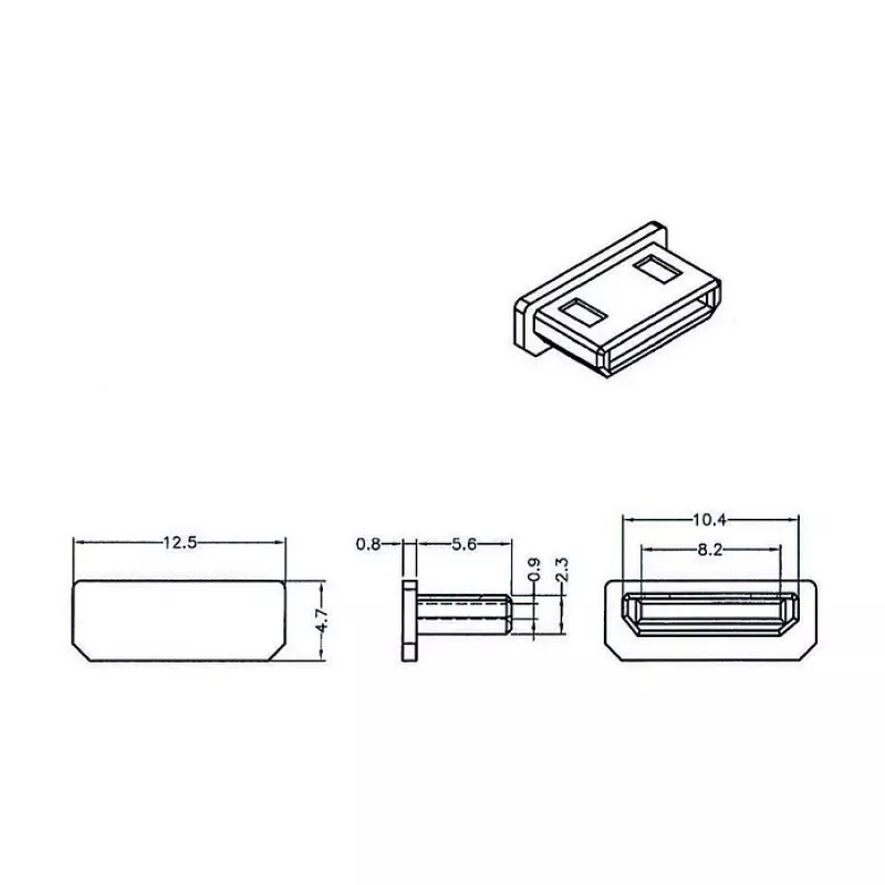 Osłona bezpieczeństwa gniazda HDMI mini-C DeLOCK 64028