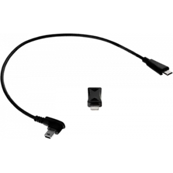 Kabel USB No name microUSB na microUSB i Lightning, czarny, model 0-07-0258-0.08_LF