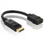 Purelink PureInstall PI155 - Adapter wideo/audio - DisplayPort / HDMI - 28 AWG - DisplayPort (M) - HDMI, 19-pin (W) - 10 cm - Ekranowany - Czarny (PI155)
