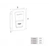 Ścienna stacja ładowania EV Hager witty one 11 kW 3-fazowa z gniazdem Type 2, RFID, Bluetooth, kablem 4,5 m, IP55, IK10