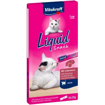 Przysmak dla kota Vitakraft VITAKRAFT Liquid Snack pasta z kurczaka 6 x 15 g
