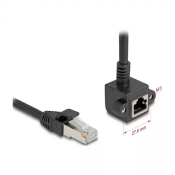 Kabel sieciowy DeLOCK 81041 RJ-45 Cat6 0,5 m Czarny