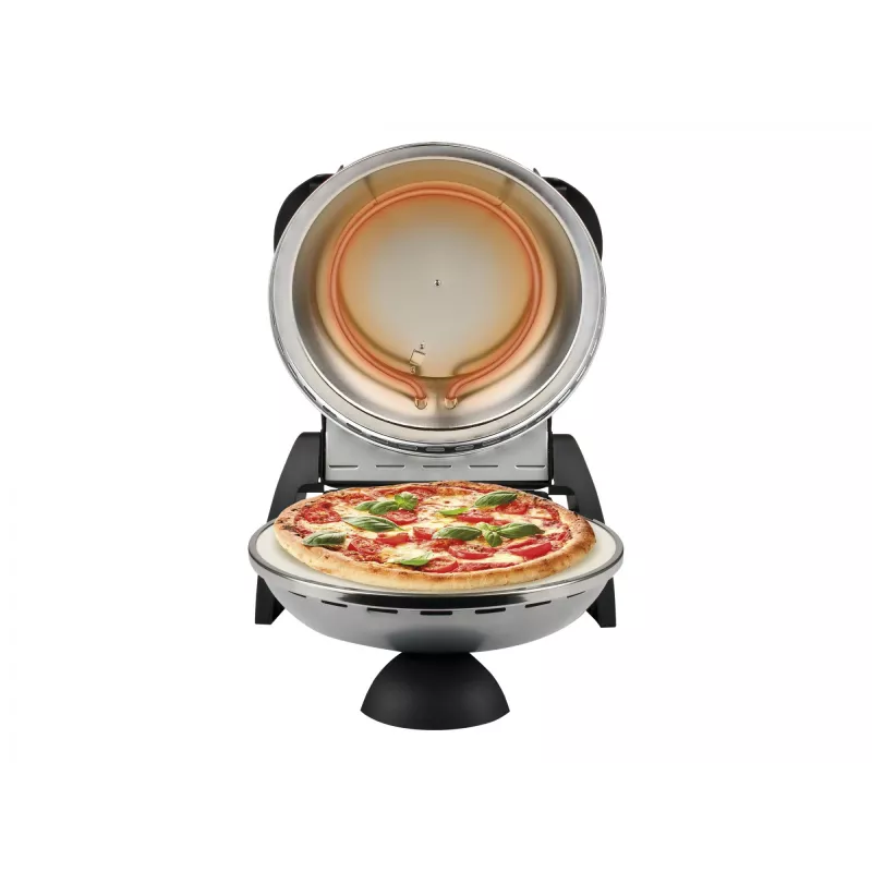 Maszynka do pizzy G3FERRARI Delizia 1200 W, kamienna powierzchnia do pieczenia, max 400°C, pizza 31 cm, timer, termostat