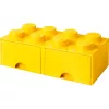 LEGO Drawer Brick 8 — żółta (model 40061732) szuflada do przechowywania klocków i małych części