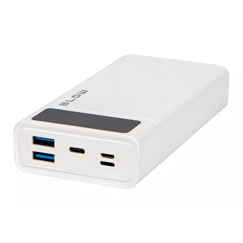 Przenośny powerbank BLOW PB20E 20000mAh QC+PD 20W z USB-C, 2×USB-A, wejściem Lightning, baterią polimerową