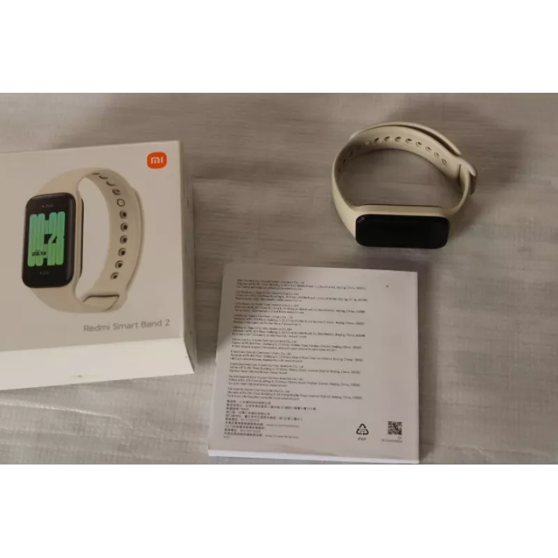 WYPRZEDAŻ. Xiaomi Redmi | Smart Band 2 | Opaska fitness | Ekran dotykowy | Czujnik tętna | Wodoodporna | Bluetooth | UŻYWANA, BEZ ŁADOWARKI | Kość słoniowa