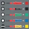Zestaw wkrętaków Wera Kraftform Kompakt VDE 60 iS izolowany 50 mm — elektryczny izolowany zestaw precyzyjny
