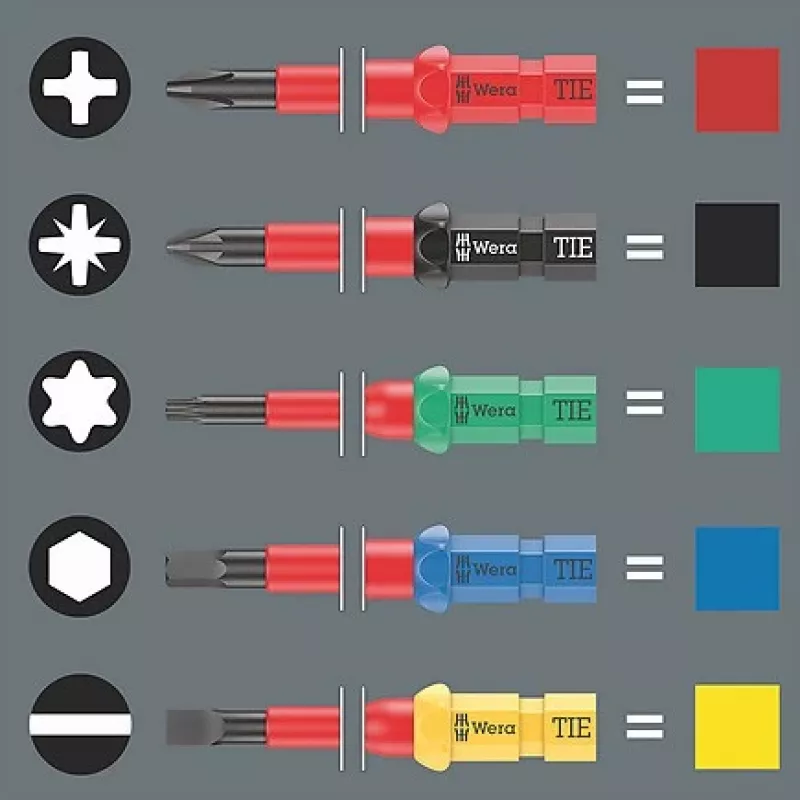 Zestaw wkrętaków Wera Kraftform Kompakt VDE 60 iS izolowany 50 mm — elektryczny izolowany zestaw precyzyjny
