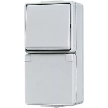 JUNG 676 W - Przełącznik kołyskowy - Biały - 250 V - 10 A - 70 mm - 47 mm