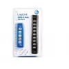LogiLink UA0096 koncentrator interfejsów 480 Mbit/s Czarny