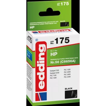EDDING EDD-175 - kompatybilny - Czarny - HP - HP Color Copier 410 HP Color Copier 1315 HP Color Copier 7450 HP Deskjet 5100 HP Deskjet 5145 HP...