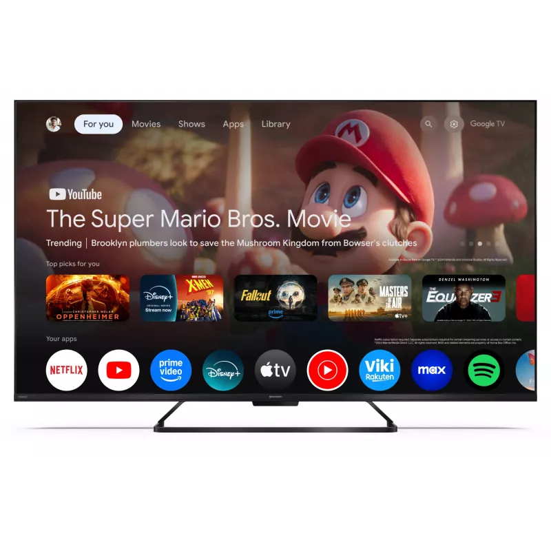 Smart TV Sharp 50HR7265E 50 inch Google TV Czarny