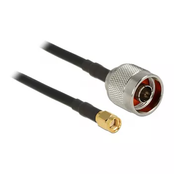 Kabel koncentryczny DeLOCK 89466 10 m wtyk N wtyk SMA czarny
