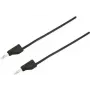 Przewód pomiarowy VOLTCRAFT [Wtyk 4 mm - Wtyk 4 mm] 1,5 m Czarny MSB-300 (MSB-300-1.5-SW)