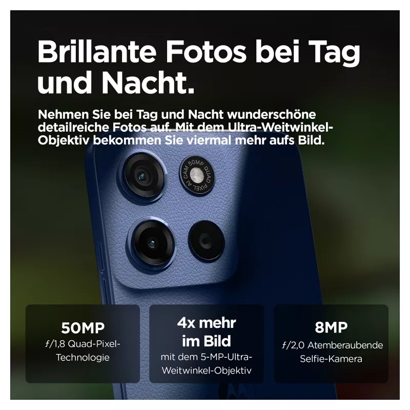 Motorola moto g15 17.1 cm (6.72 cala) Dual SIM Android 15 4G USB Type-C 8 GB 256 GB 5200 mAh granatowy
