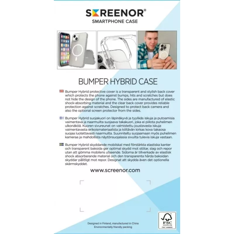 Screenor Bumper Iphone 17 Air Magsafe Transparent
