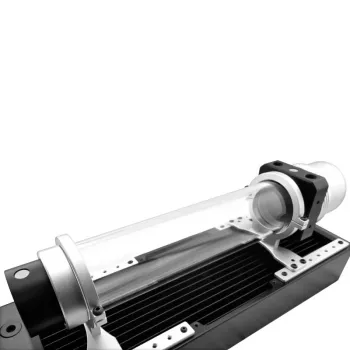 Zbiornik wyrównawczy Singularity Protium 250mm Acetal – przepływowy zbiornik płynu chłodzącego do niestandardowych pętli chłodzenia wodnego