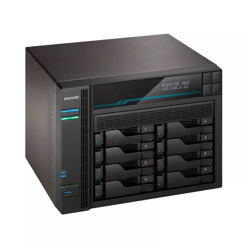 Asustor Lockerstor 10 AS6510T NAS Tower Intel Atom® C3538 8 GB DDR4 0 TB ADM Czarny