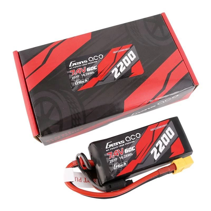 Bateria Gens ace G-Tech 2200mAh 7.4V 60C 2S1P Lipo
