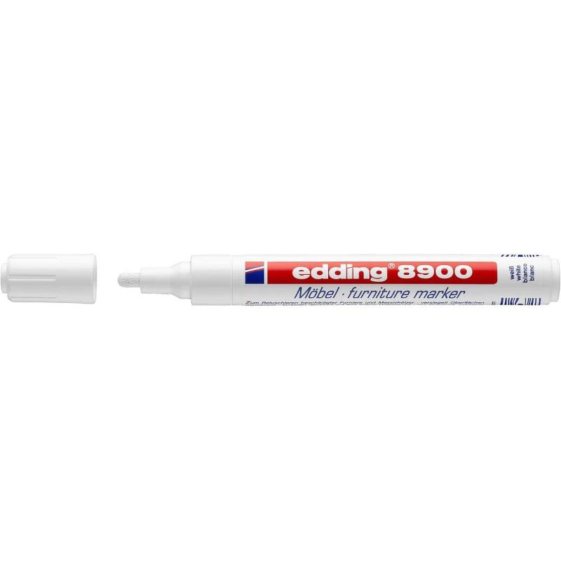 Marker Permanentny Edding 8750 Końcówka Okrągła Biały