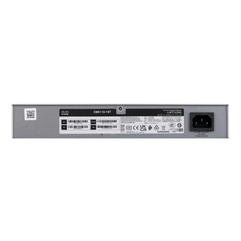 Przełącznik Cisco CBS110 Niezarządzalny L2 Gigabit Ethernet 16x RJ-45 (10/100/1000), 1U, 32 Gbps