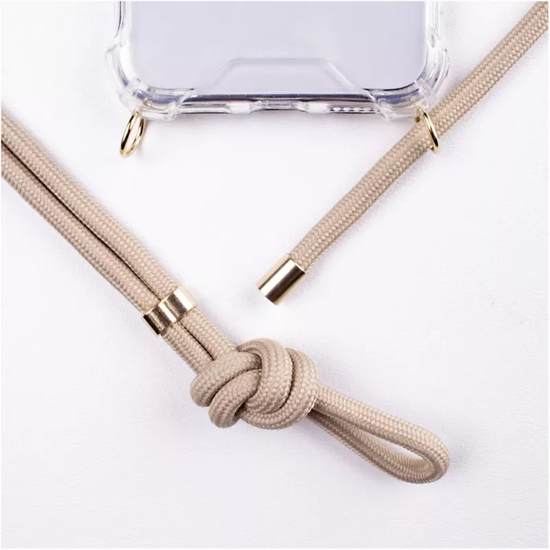 Etui naszyjne Lookabe loo007 gold nude na iPhone 7/8 Plus — noszone etui na telefon z paskiem