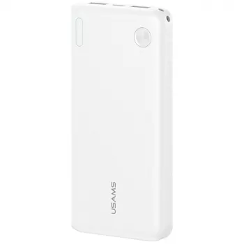 Power bank usams PB83 10000mAh PD 2×USB-A USB-C biały