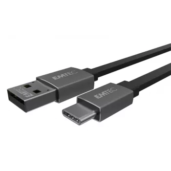 Kabel USB Emtec T700C 1.2m USB A na USB C czarny