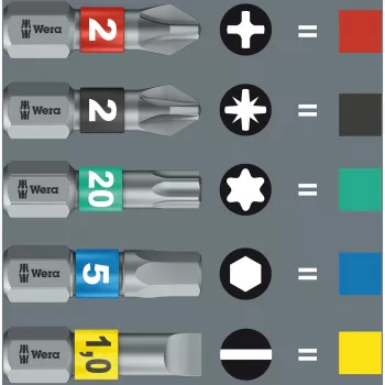 Kraftform compact Stubby Magazin 1 Bit-Set (czarno-zielony, 7-częściowy)