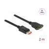 Przedłużacz DisplayPort do montażu panelowego DeLOCK 8K 60 Hz 2 m