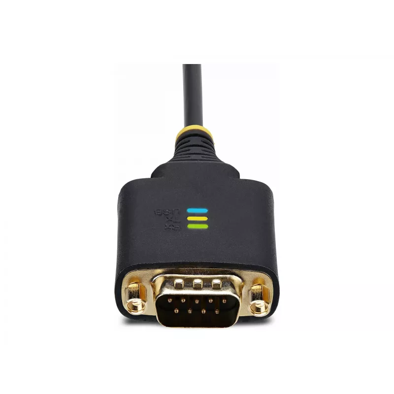 StarTech.com adapter kablowya USB na szeregowe 2-portowy 2ft (60cm), wymienne śruby/nakrętki DB9, zachowanie COM, USB-A na DB9 RS232, FTDI, ochrona ESD poziomu 4, Windows/macOS/ChromeOS/Linux - wytrzymała konstrukcja TPE