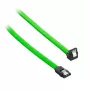 CableMod ModMesh - kabel SATA - Serial ATA 150/300/600 - SATA (W) kątowy do SATA (W) - 60 cm - Jasnozielony (CM-CAB-RSAT-N60KLG-R)