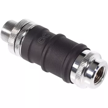 Zestaw szybkozłączy Alphacool Quick Disconnect Set BLH1A IG-IG z końcówką Schott – para złączy szybkorozłącznych do końcówek G½/G1/4