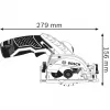 Bezprzewodowa ręczna pilarka tarczowa GKS 12V-26 Professional, 12 V (niebiesko-czarna, 2 akumulatory litowo-jonowe 3,0 Ah, w L-BOXX)