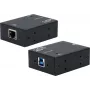 Konwerter mediów sieciowych Exsys USB 3.2 Gen 1 B na 1 Gigabit Ethernet EX-13021HMV z zestawem do montażu na szynie DIN