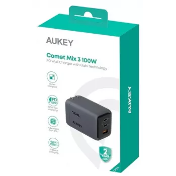 Comet Mix 3 Ładowarka ścienna PA-C5 3xUSB (2xUSB-C i 1xUSB-A) 100W 5A QC5.0 PD3.0 AFC PPS FCP SCP