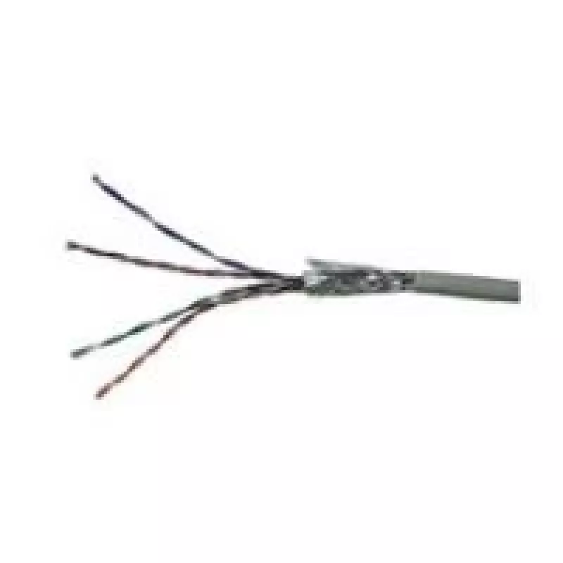 Wentronic Goobay CAT 5e Kabel sieciowy, SF/UTP, szary, 100 m - CCA mieszanka miedzi, AWG 24/1 (stały), PVC (68709)