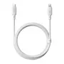 Kabel ładujący USB Type-C na Lightning Baseus Silky Series 20W 2m Moon biały