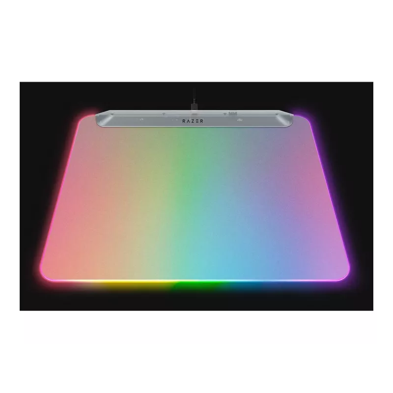 Podkładka pod mysz gamingowa Razer Firefly V2 Pro biały — podświetlenie RGB, zasilana przez USB, antypoślizgowa podstawa