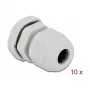 Przepust kablowy DeLOCK 60195 szary plastik 10 szt.