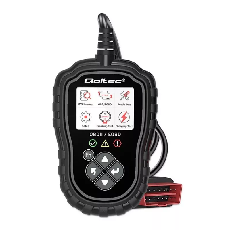 Tester diagnostyczny OBDII QOLTEC ProLine 50685 — skaner OBD-II do pojazdów z instalacją 8V/25V