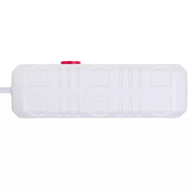 Listwa zasilająca MACLEAN MCE387 W — 2 gniazda, 3×USB A, 110–240V, 2500W, kabel 1,5 m, biała