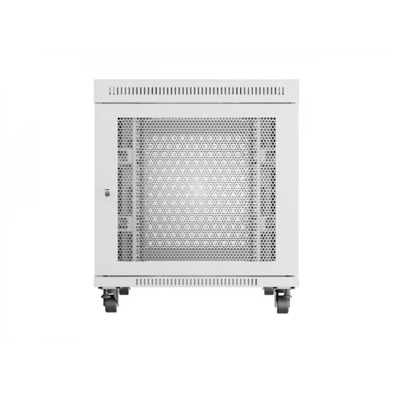 Szafa rack LANBERG FF01-8015-23SL 19 cali 15U, szara, perforowane drzwi przednie