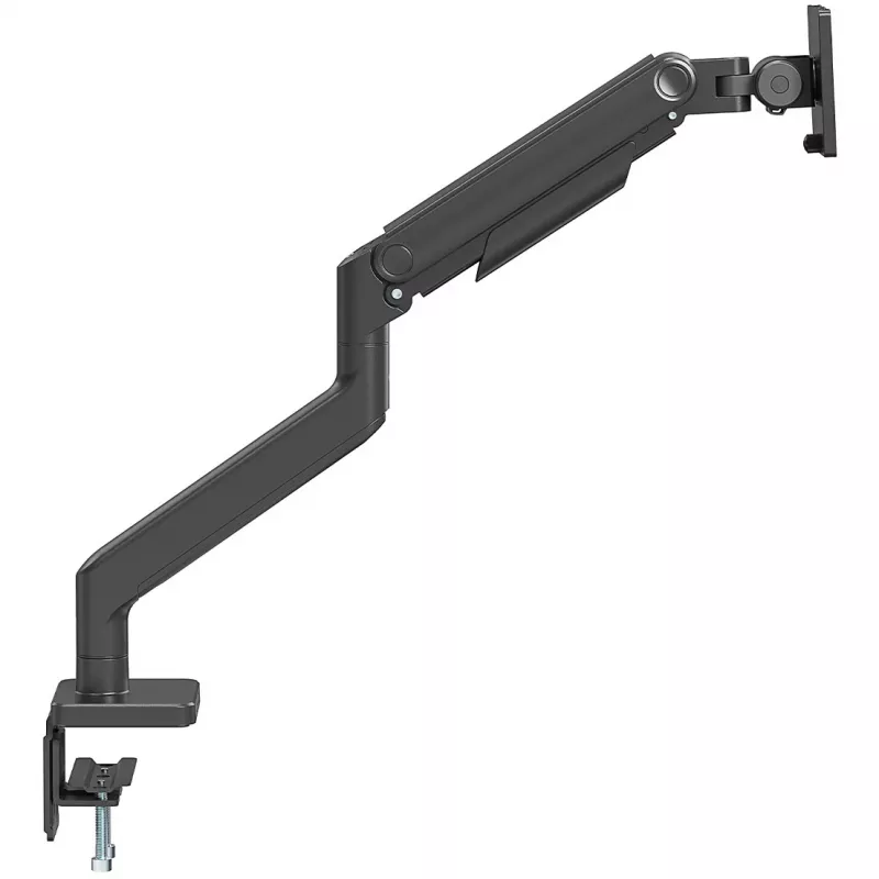 Uchwyt do monitora DIGITUS Single, zacisk, do 49 cali (124,5 cm), 20 kg, VESA 75x75–100x100, pochylenie -20° do 50°, regulacja wysokości, czarny