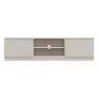 Szafka RTV MALWA 140 by top e shop — 1400×400×360 mm, laminat cashmere, 2 drzwi, 1 półka