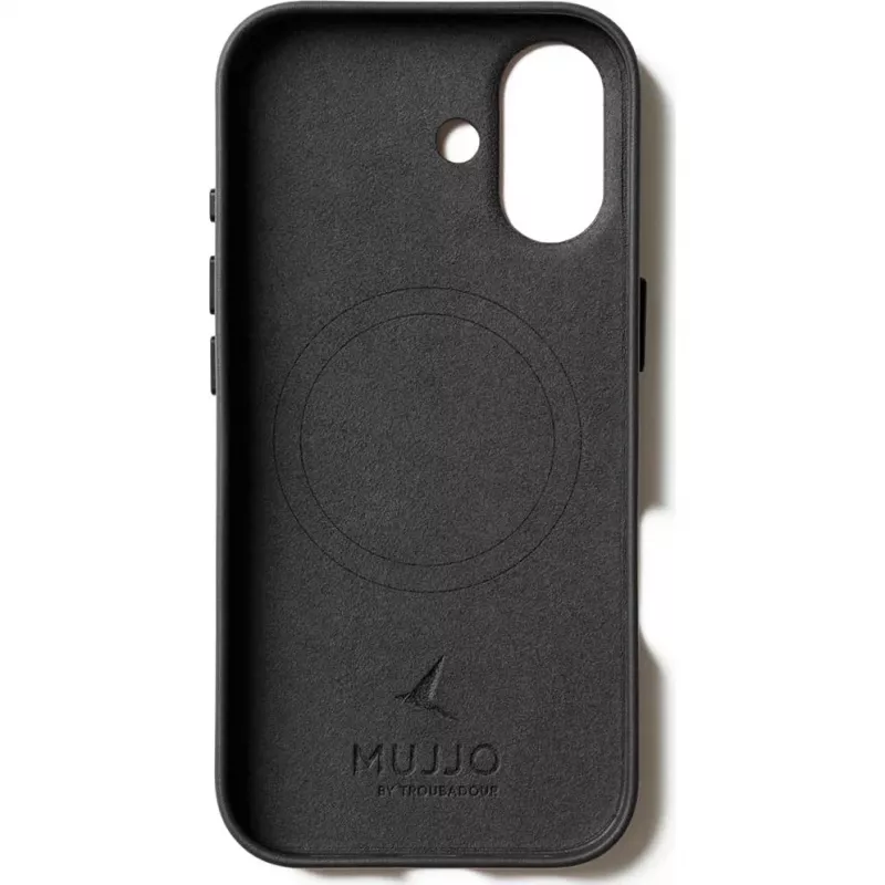 Mujjo Full Leather Case MagSafe etui do iPhone 17 Czarny
